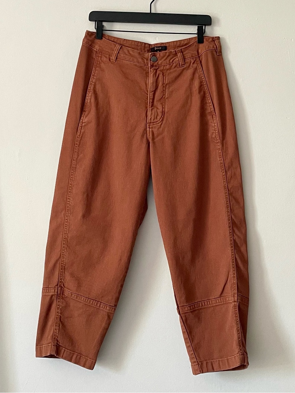 Quince Organic Stretch Cotton Twill Barrel Pants